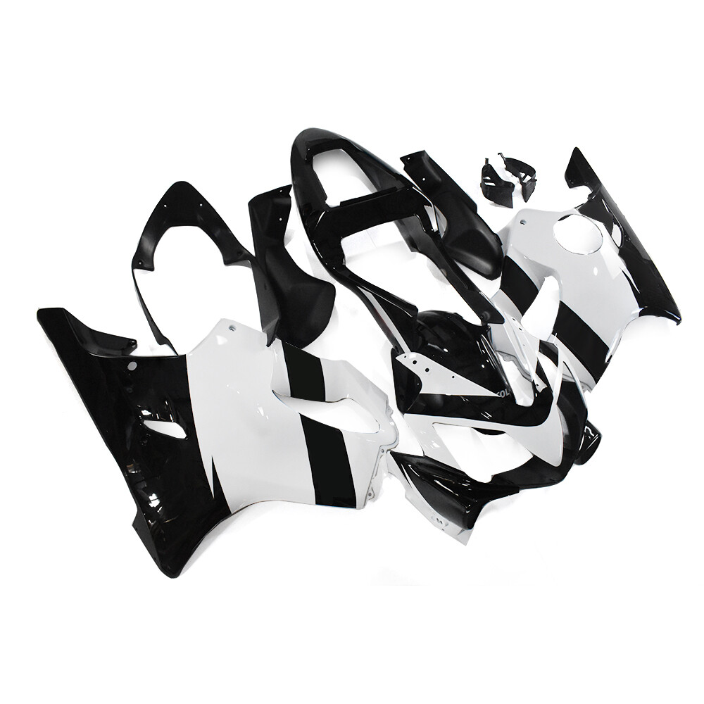 White Black Bike Bodywork for Honda CBR600F4i 2001 2002 2003 ABS Fairings Cowls