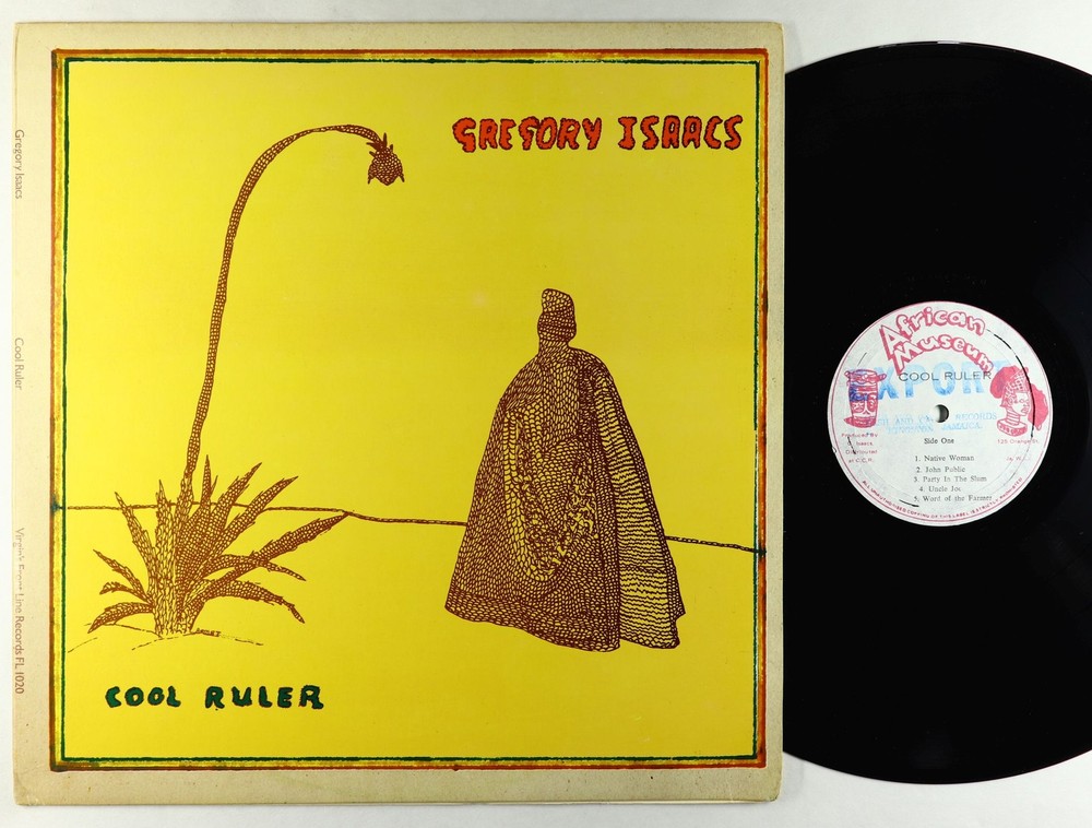 Gregory Isaacs - Cool Ruler LP - African Museum Jamaica OG Press DG VG++