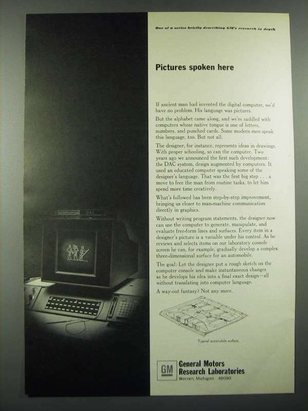 1966 GM General Motors Research Laboratories Ad - Pictures Spoken Here