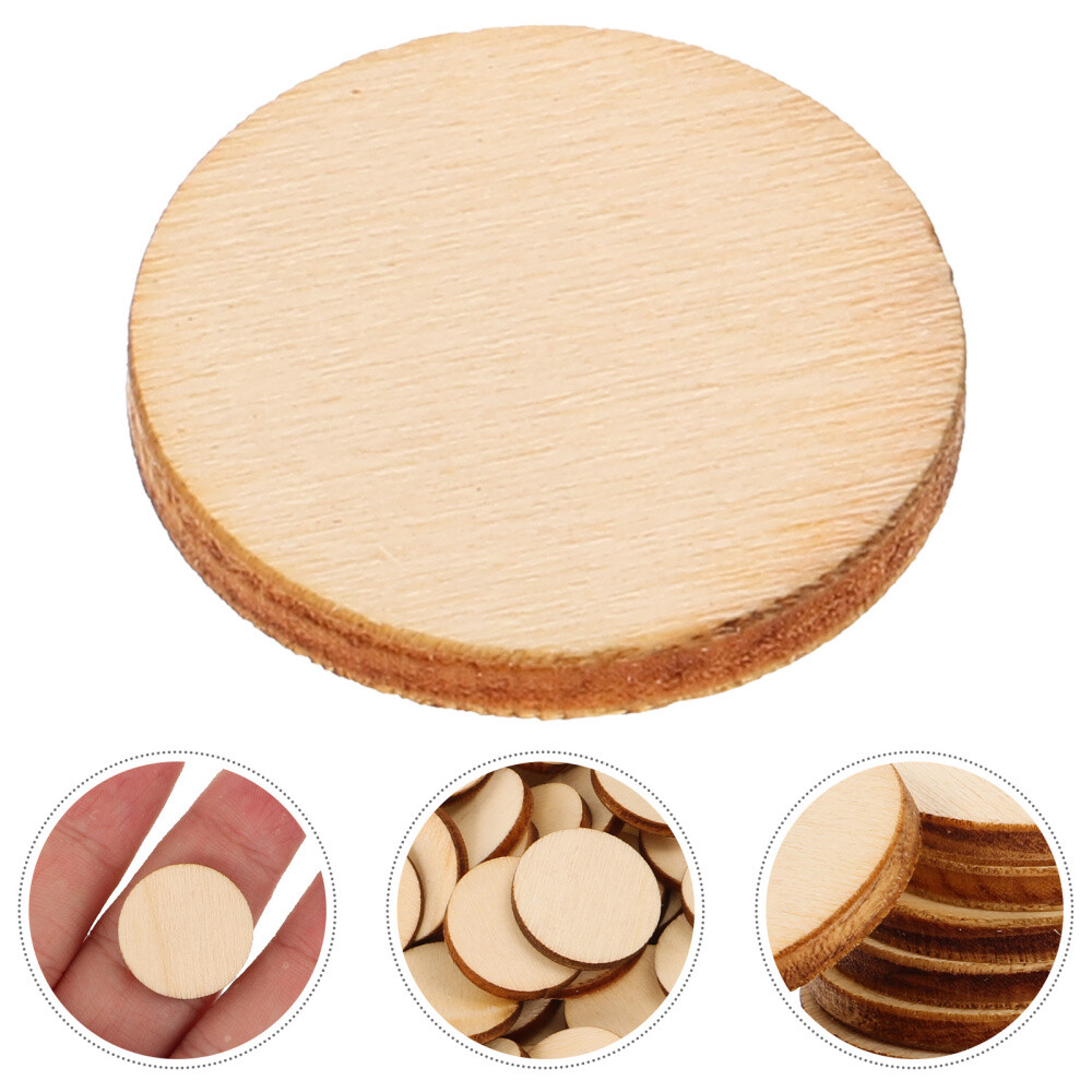 200 Pcs Unfinished Natural Twigs DIY Handmade Wood Chips Crafts