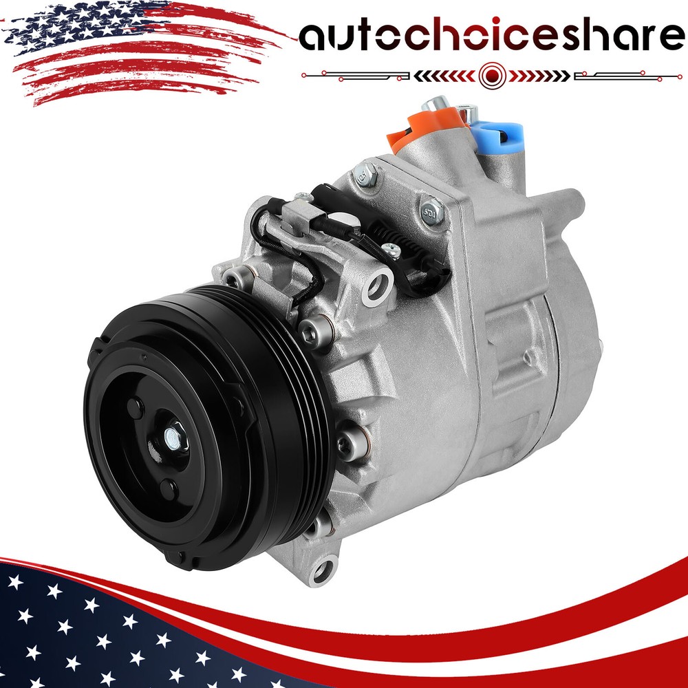 For BMW X5 4.4L 4.8L 2004-2006 AC A/C Compressor with Clutch CO 11156C