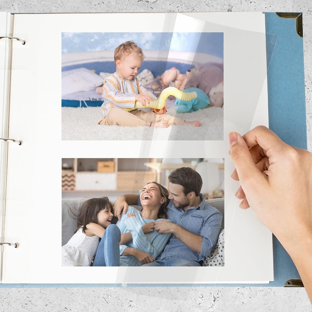 High-Quality 120 Sheet Acid-Free Photo Album Page Refills for Collections-image