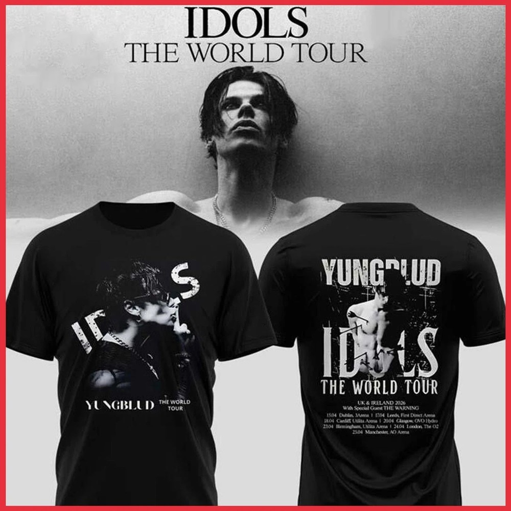 HOT NEW - Yungblud Idols World Tour 2026 The Show  Shirt Full Size BO2656