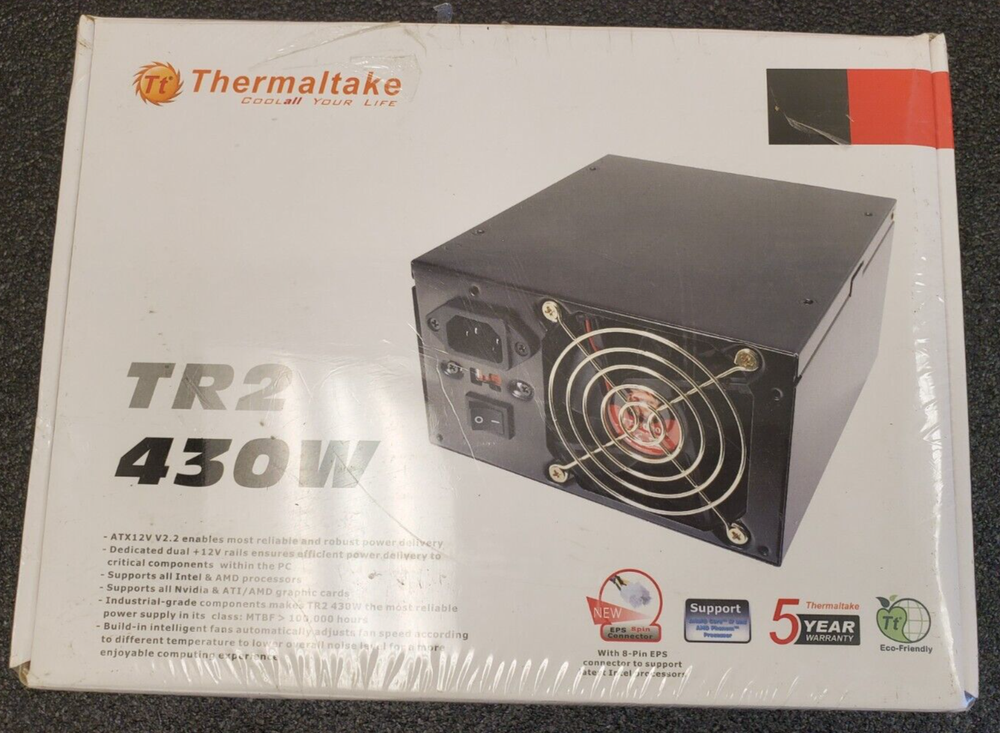 Thermaltake TR2 430W Power Supply W0070RU - New Sealed Box