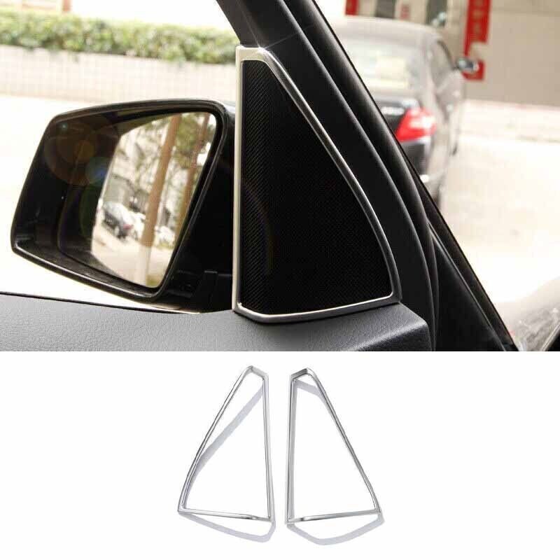 Frame Cover Matte Silver Front A Pillar Speaker For Mercedes-Benz GLK 2009-2015