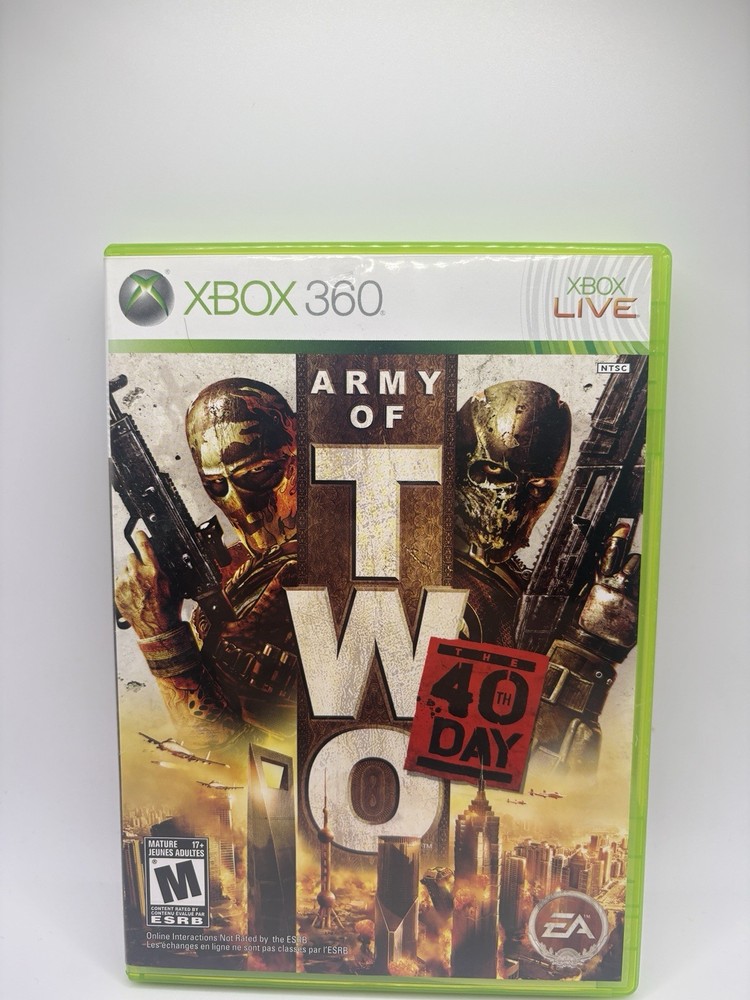 Xbox 360 Army of Two The 40th Day CIB Complete With Manual Tested Working