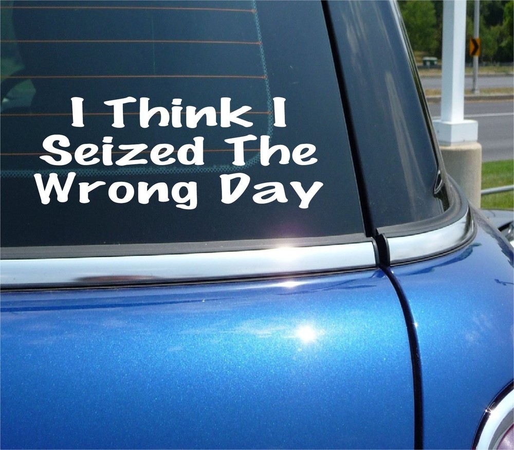 Seize the Day Decal Sticker for Car or Truck Act Fast