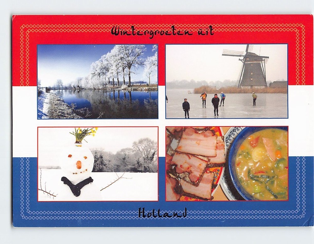 Postcard Wintergroeten uit Holland Netherlands