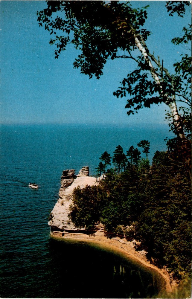 Pictured Rocks, Munising, Michigan, Upper Peninsula, Miner's Castle, Postcard