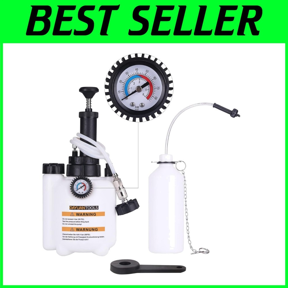 Durable 3L Brake Bleeder Tool with Quick Release Chuck for Easy Maintenance