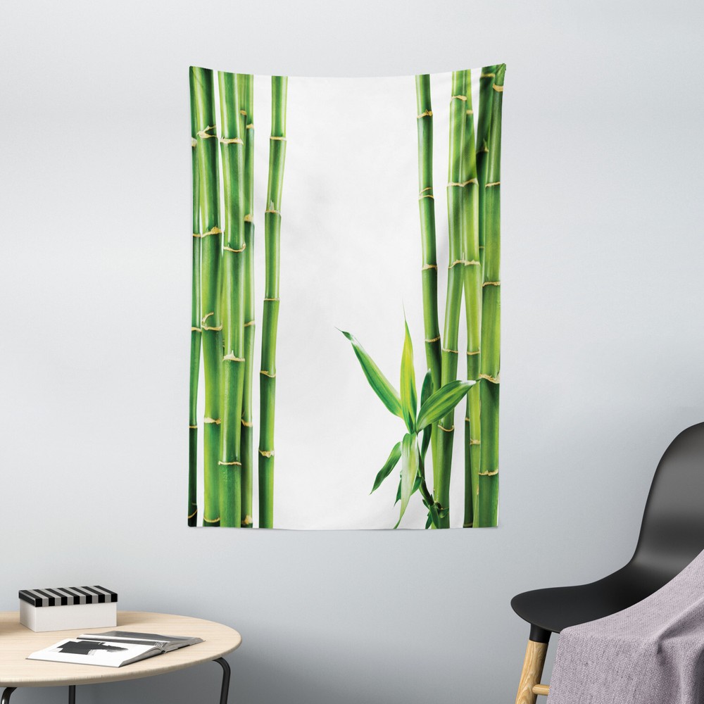 Nature Tapestry Branches of Bamboo Plant Print Wall Hanging Decor