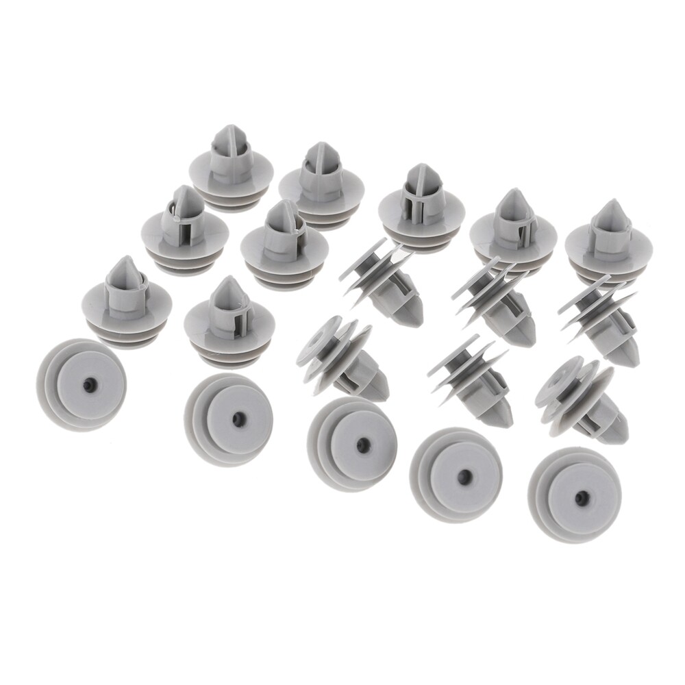 25pcs Interior Door Card Panel Grey Trim Clips for Honda Civic CR-V Accord Jazz