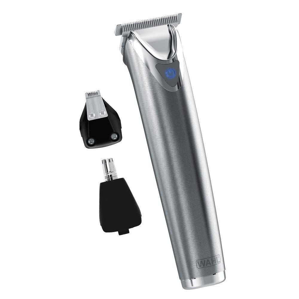 USA Rechargeable Cordless Beard Trimmer for Men - Stainless Steel Lithium-Ion