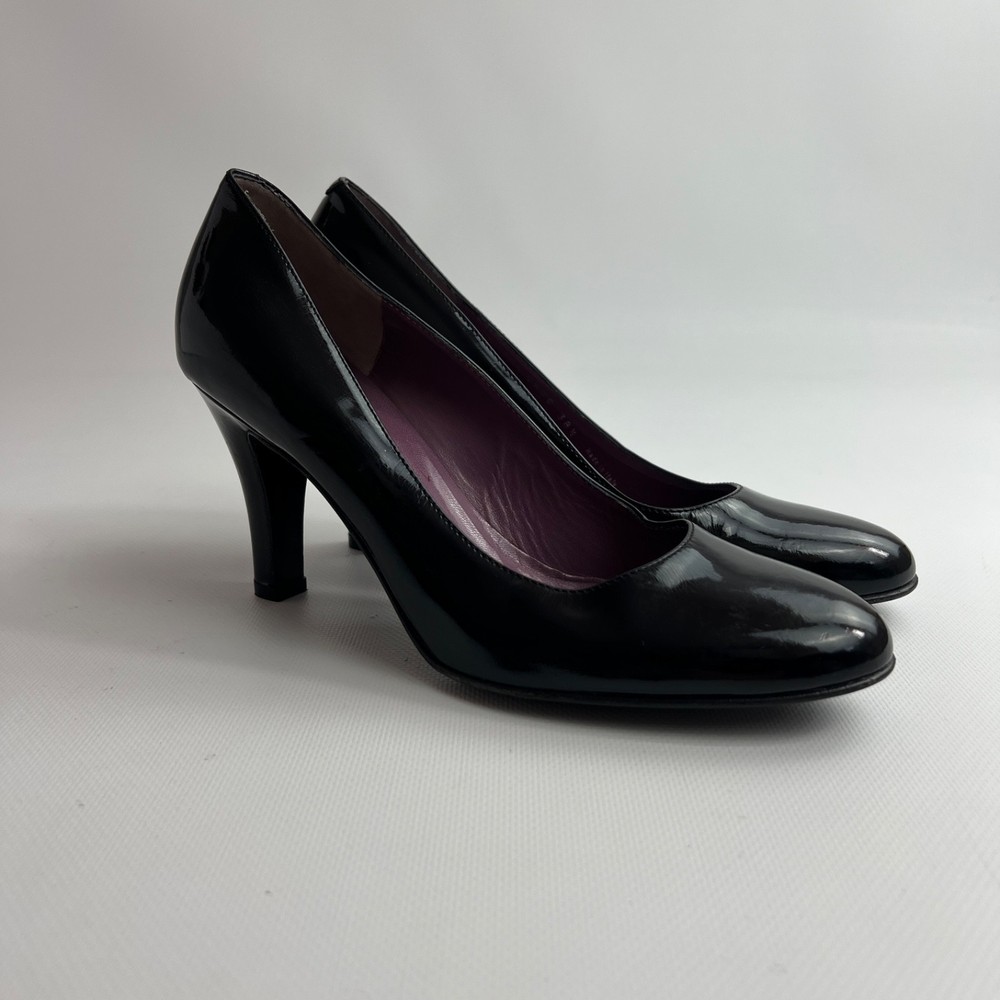 Vintage Bally Black Leather Heels US 8 Made In Italy