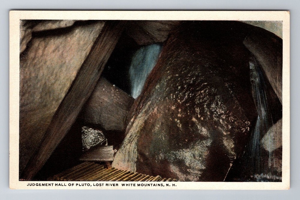 White Mountains NH-New Hampshire, Judgement Hall of Pluto, Vintage Postcard