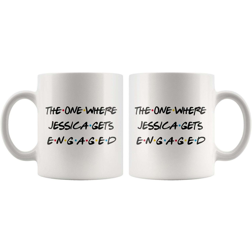Personalized Engagement Gift For Women Engaged Mug Newly Engaged Gifts
