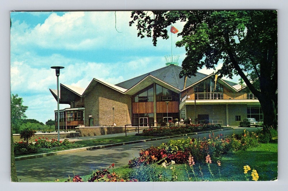 Stratford Ontario-Canada, Entrance to Festival Theatre, Antique Vintage Postcard
