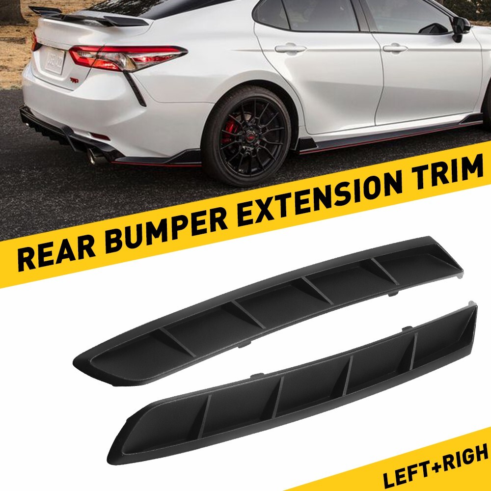 2020-2022 Toyota Camry TRD Dual Rear Bumper Grille Lower Molding Trim Kit