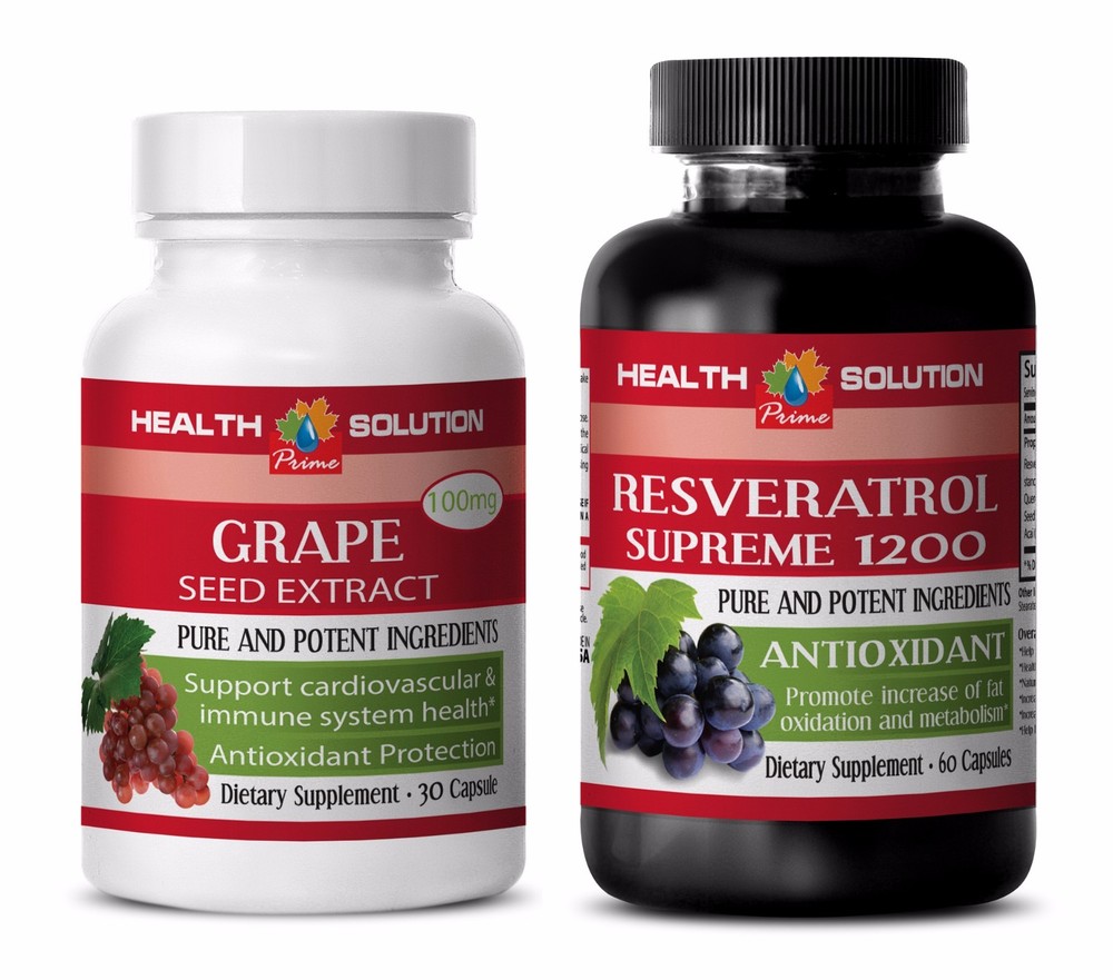 Male supplements sexual - GRAPE SEED EXTRACT – RESVERATROL 1200 COMBO 2B - grape