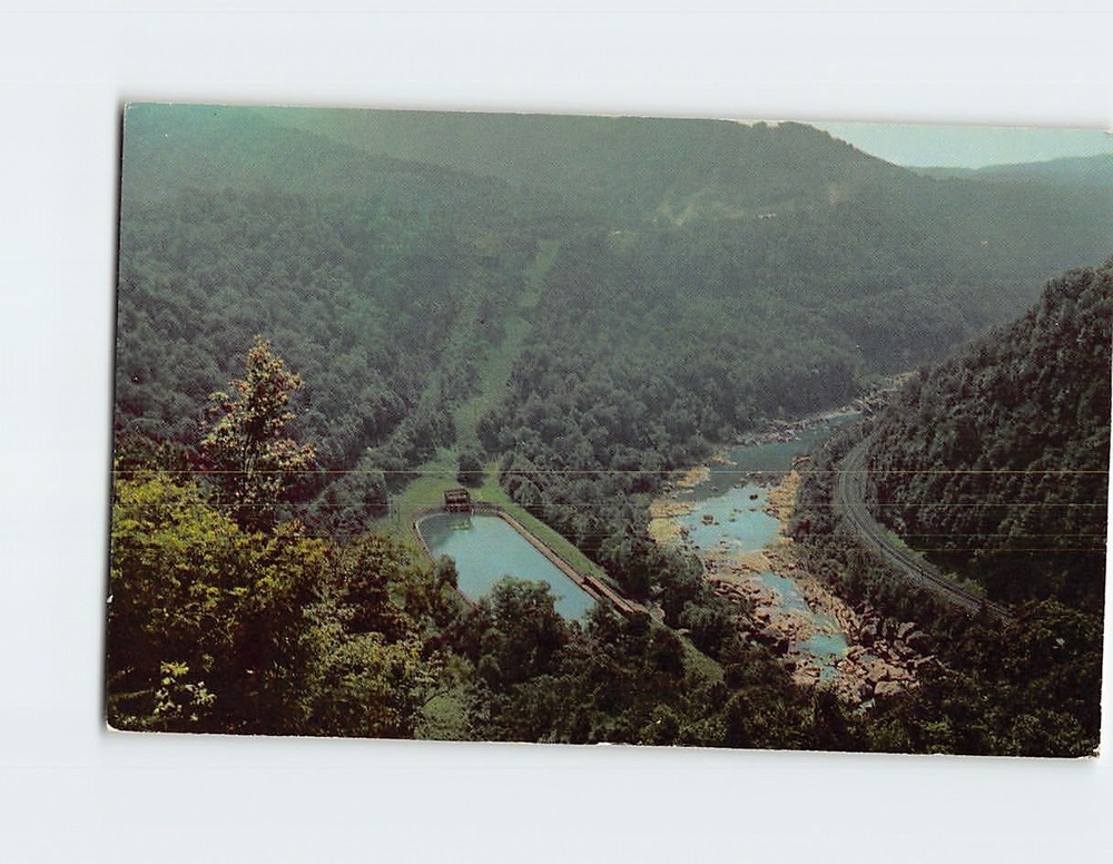 Postcard Scenic View US 60 West Virginia USA