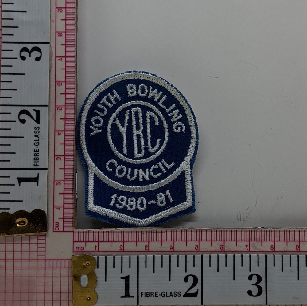 Youth Bowling Council YBC 1980 - 81 Badge Patch Applique Crest L3