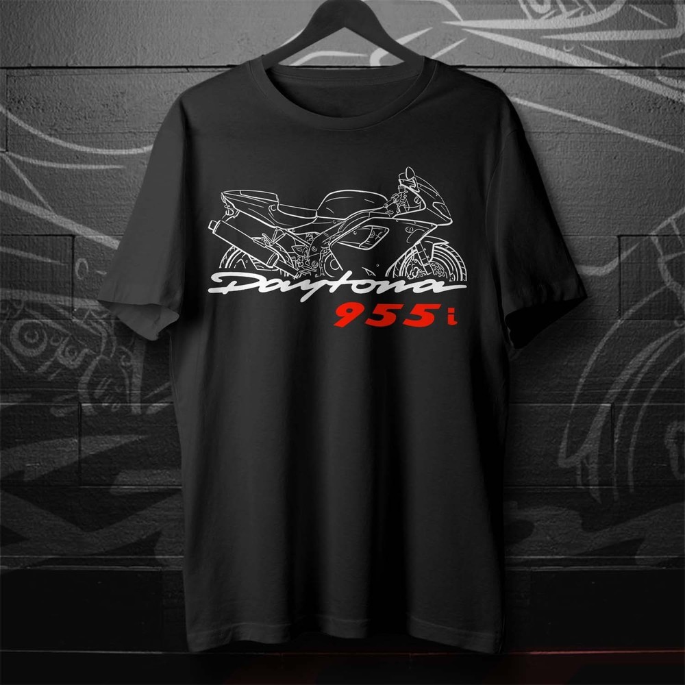 Biker T-Shirt for Fans of British Daytona 955i 2001–2006 Motorcycle