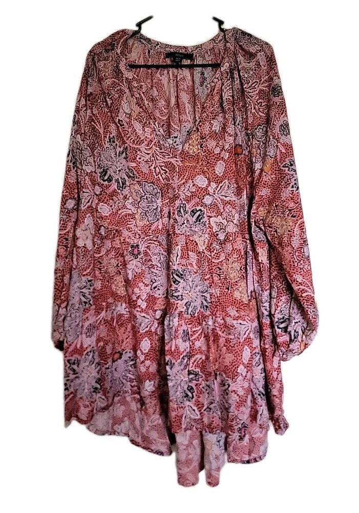 Ellos Floral Dress Size 26-28 Soft Flowy
