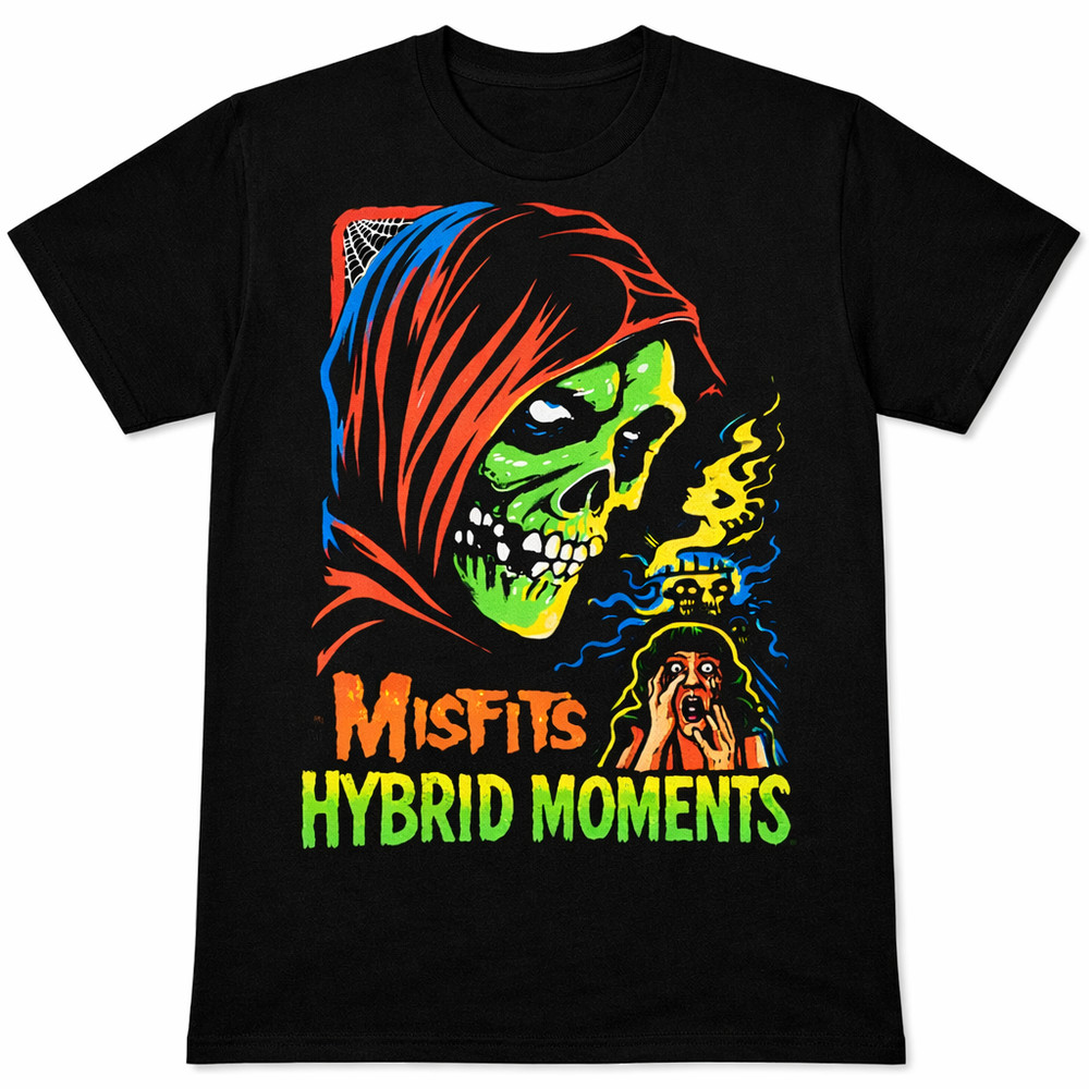 Horror Punk Graphic T-Shirt Mens Fiend Skull Vintage Rock Tee New