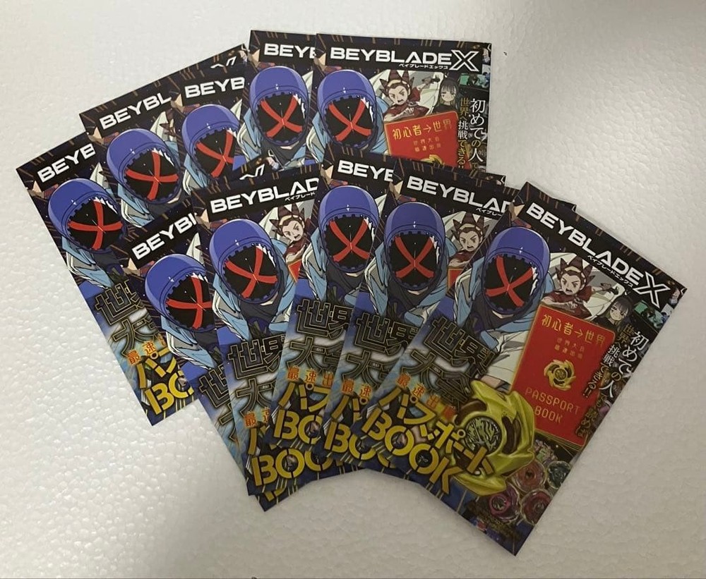 BEYBLADE X World Tournament Passport Book 10 Book Set for Beginners & Pros