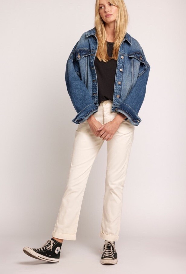 Current/Elliott Women's The Captain Pants NWT Size 29 Color Biscuit