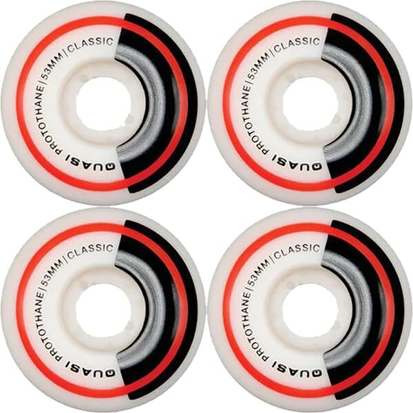 Quasi Class 53MM White Wheels Set for Smooth Skateboard Performance