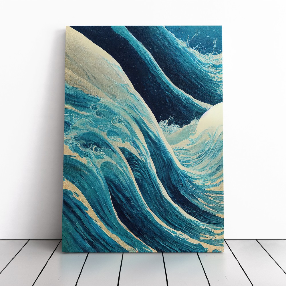 Magnificent Ocean Wave Canvas Wall Art Print Framed Picture Home Office Decor
