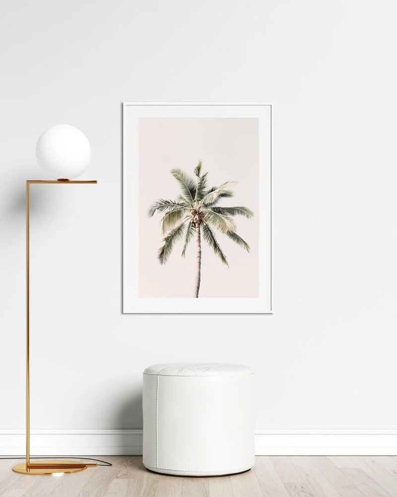 Palm Tree Modern Minimalist Poster Premium Quality Custom Sizes Available