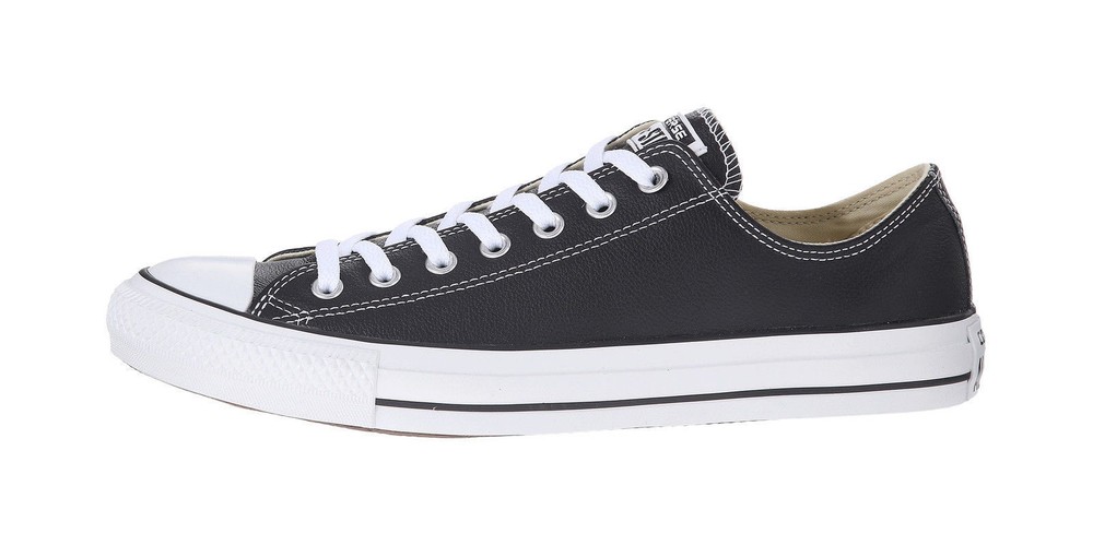 Converse Chuck Taylor All Star Black Leather Women's Sneakers Size 6