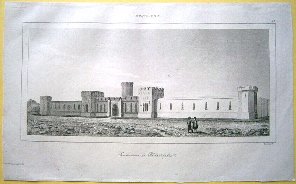 1837 print EASTERN STATE PENITENTIARY, CHERRY HILL, PHILADELPHIA, #85