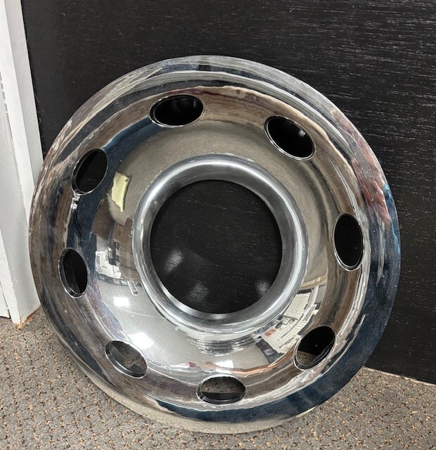 Phoenix USA Chrome Quick Trim 15 Inch Trailer Wheel Cover Ring QT655CLO