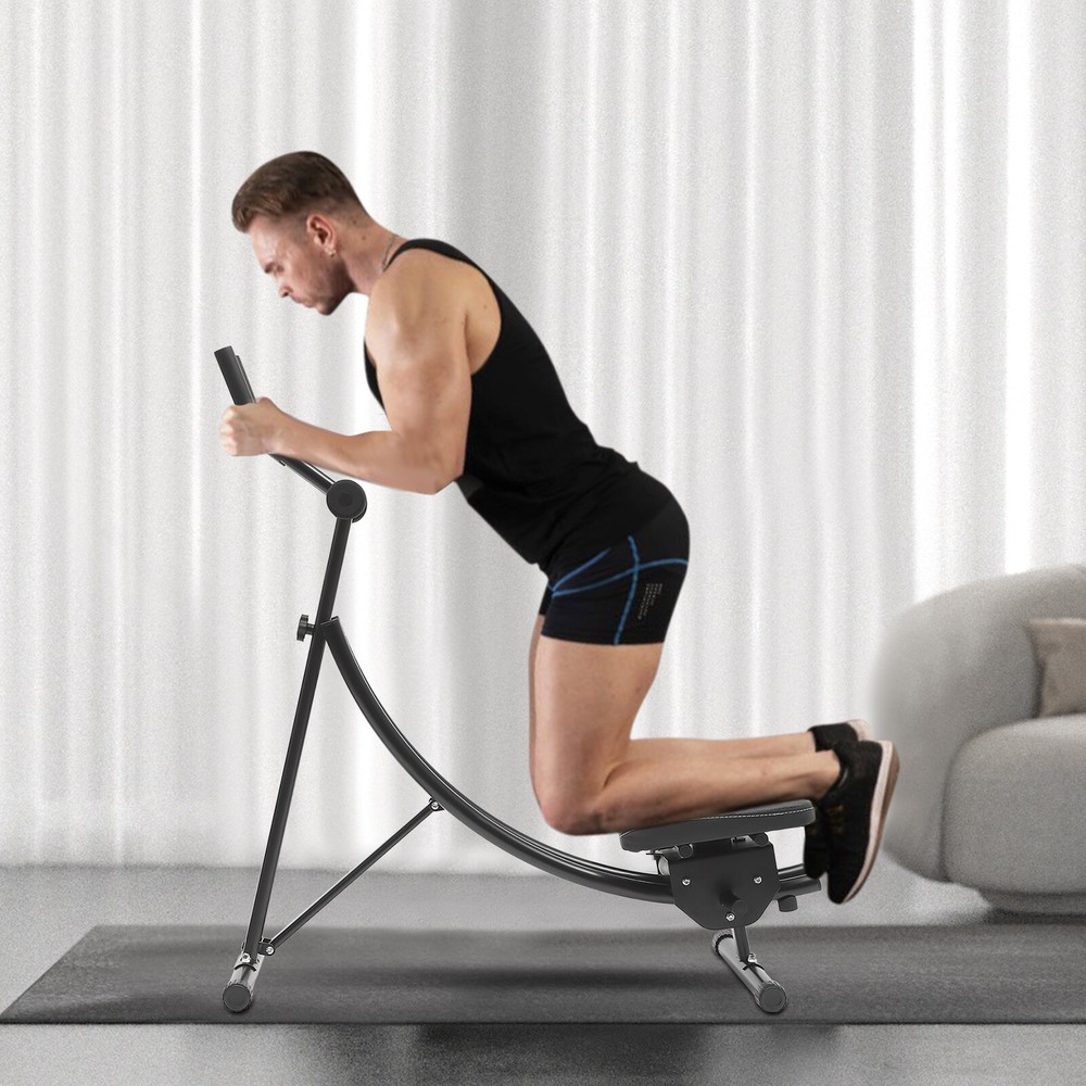 Ab Machine Coaster Abdominal Crunch Trainer fit Home Gym Core Workout Equipment