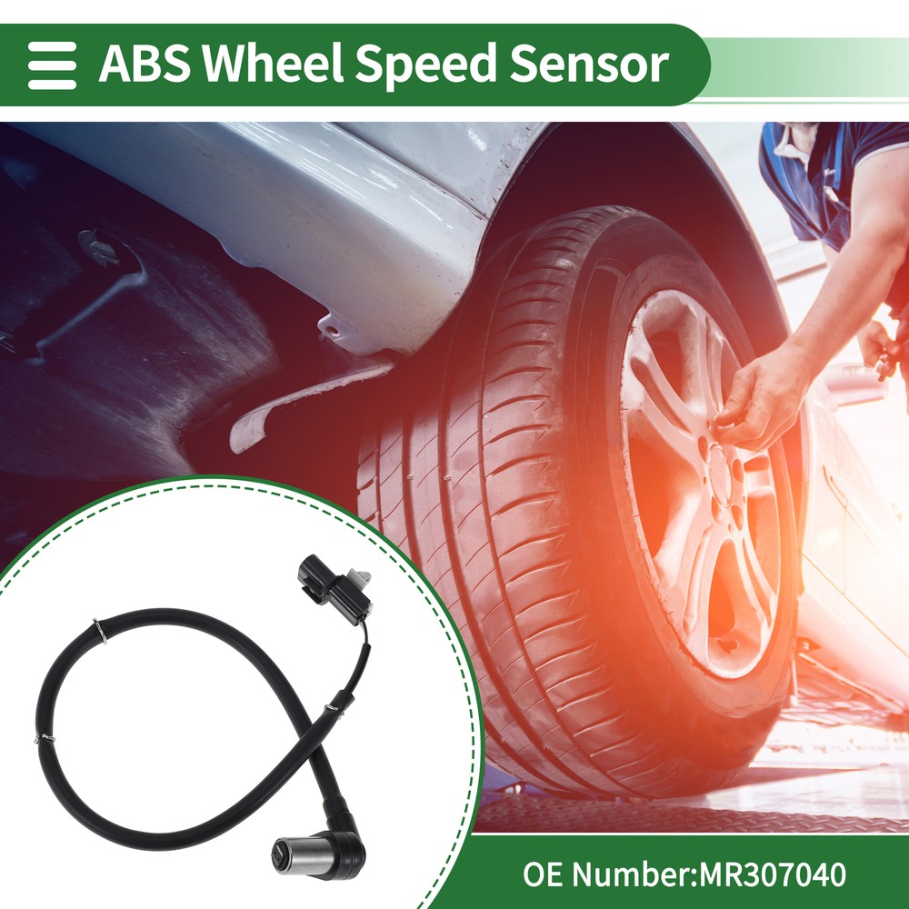 ABS Wheel Speed Sensor MR307040 Compatible with Mitsubishi L400 Front Axle
