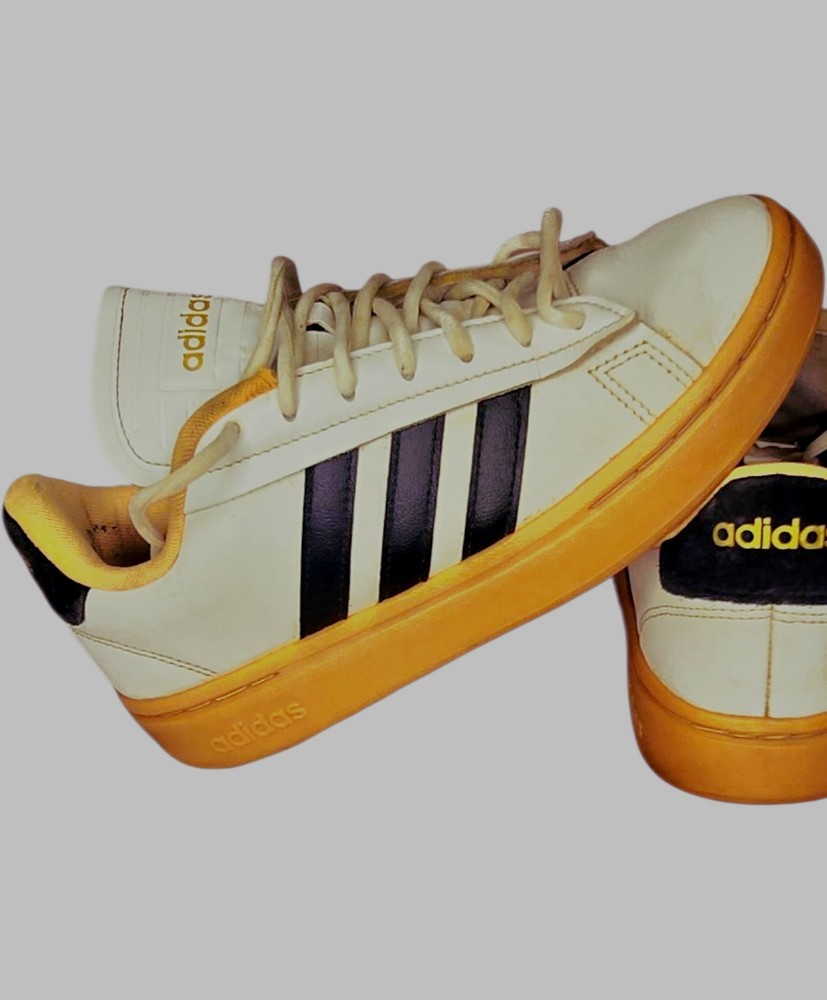 adidas Grand Court Alpha Women's Sneakers White/Flash Orange, Size 7