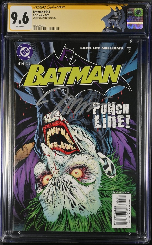 Batman #614 CGC NM+ Jim Lee Signature Series Joker Harley Quinn Catwoman