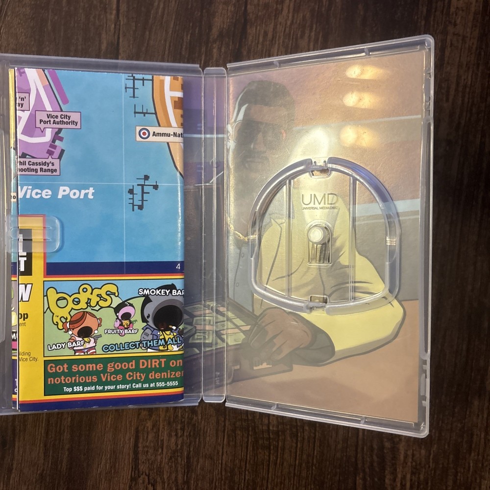 BOX AND MAP ONLY!!! Grand Theft Auto: Vice City Stories (Sony PSP, 2006)
