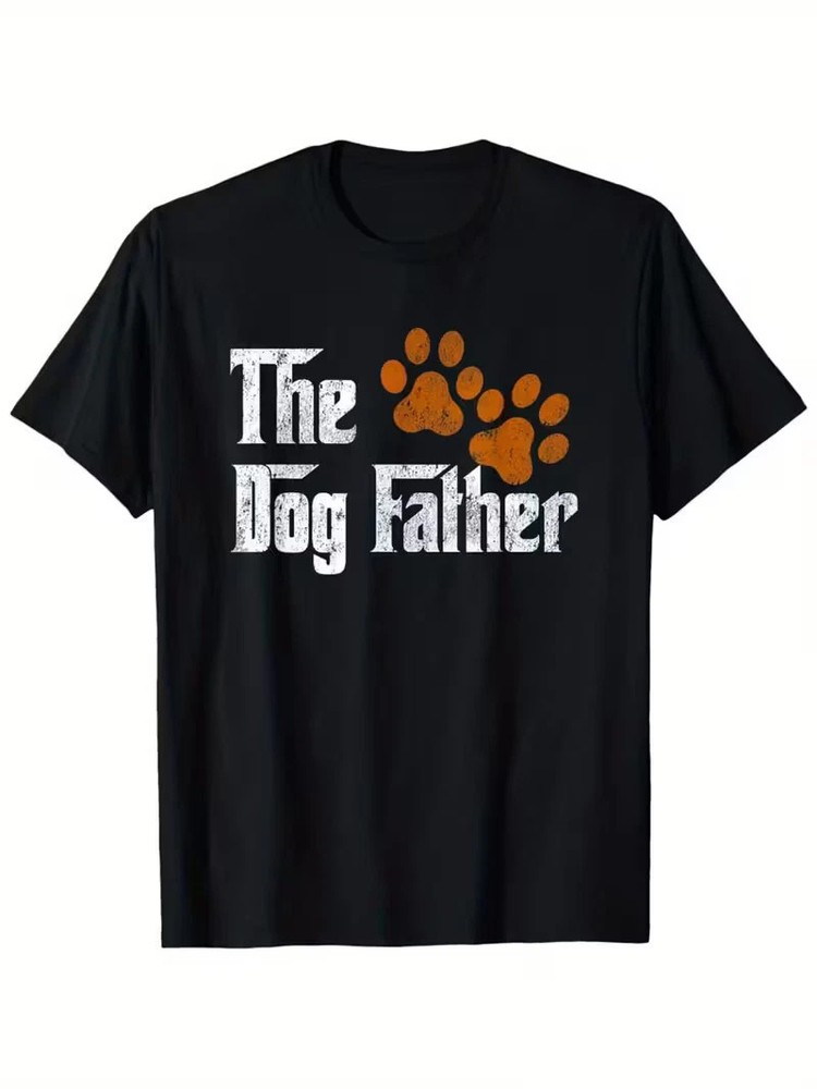 [Funny Dog-Father T-Shirt] Funny Dog-Father Retro Style T-Shirt | 180g, Fathers