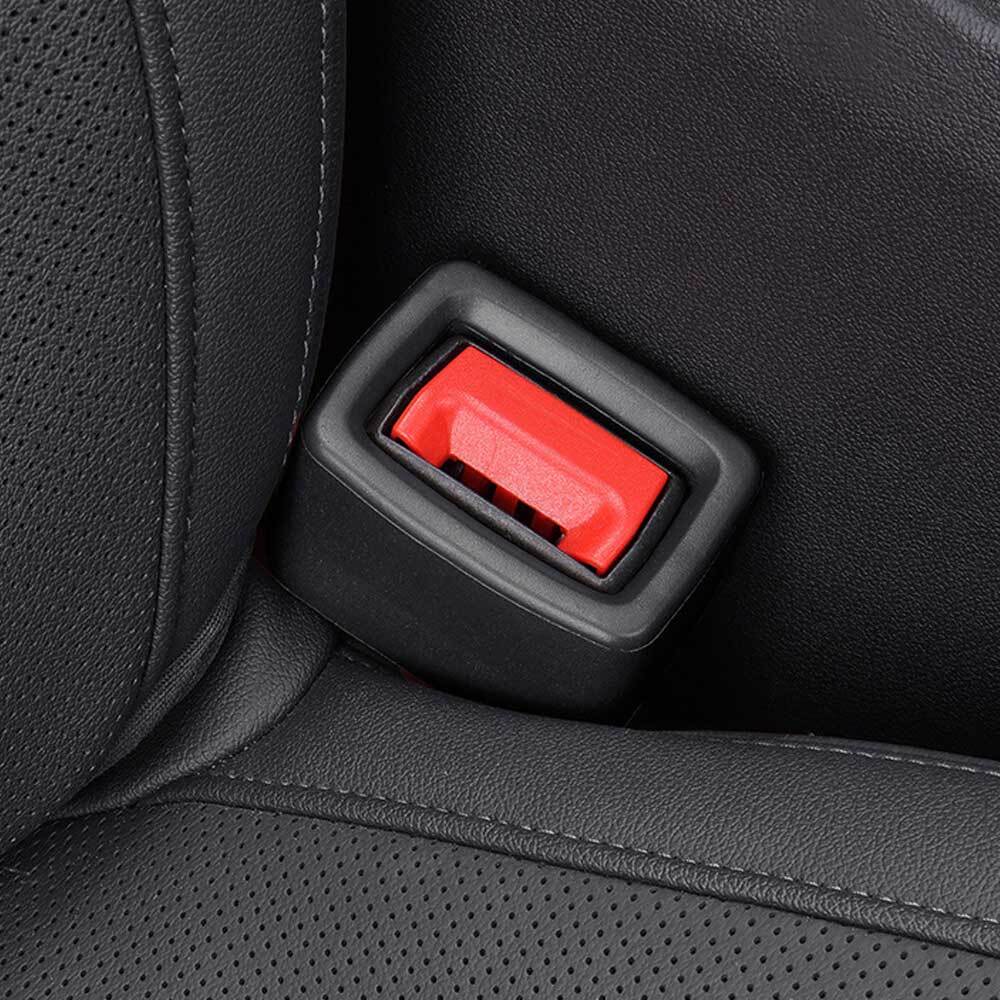Black Car Seat Belt Buckle Cover Anti Scratch Seat Belt Button Protection Cover