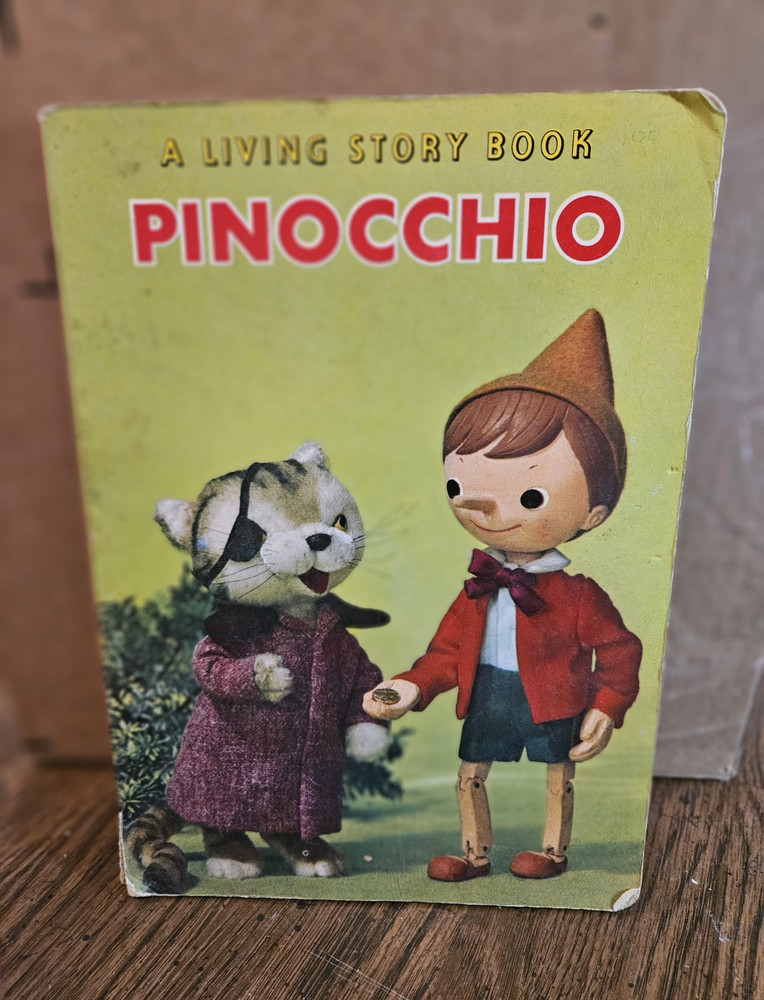 A Living Story Book: Pinocchio Hardcover English Fairy Tales Storybook
