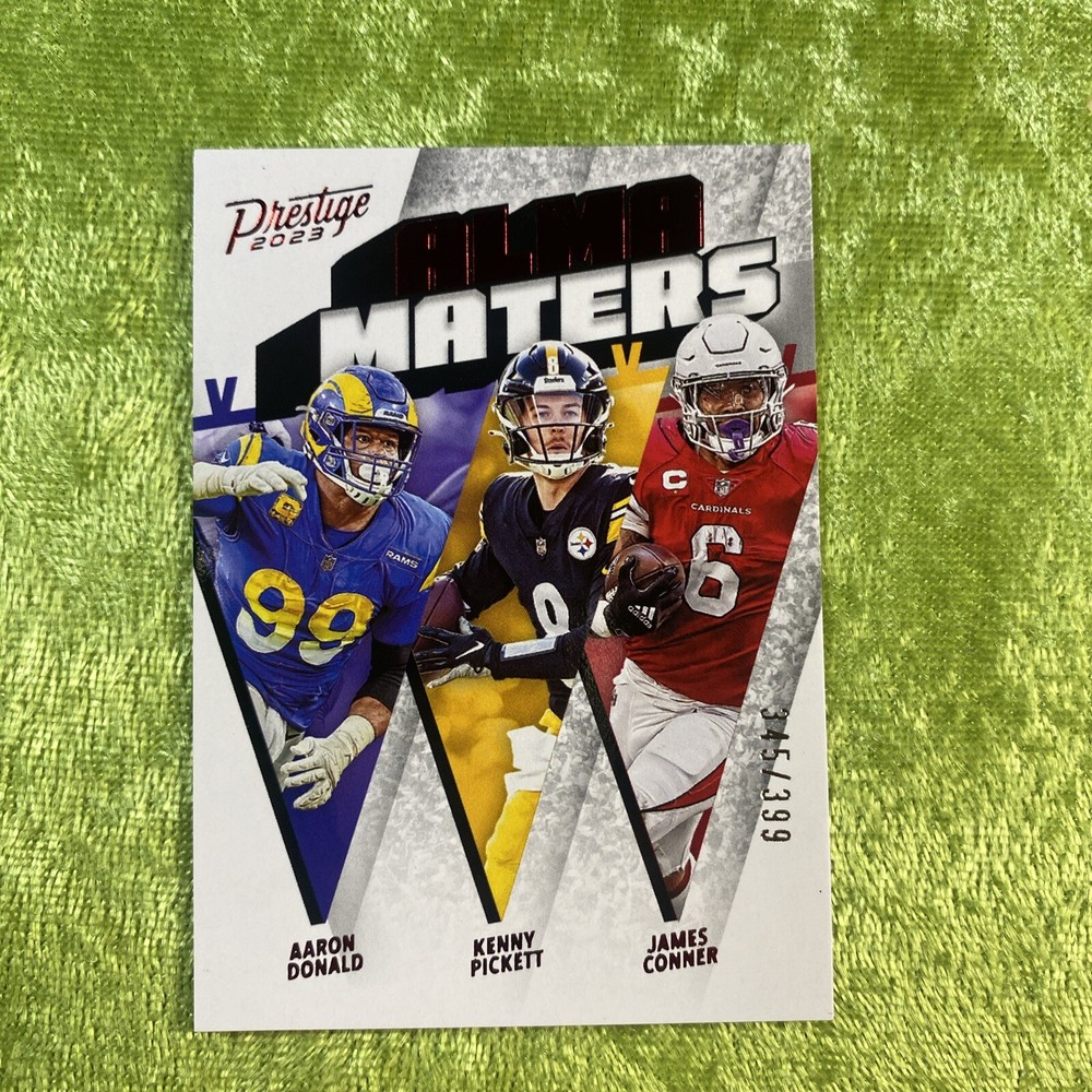 2023 Panini Prestige Football Alma Maters Donald/Pickett/Conner #AM-7 Pittsburgh