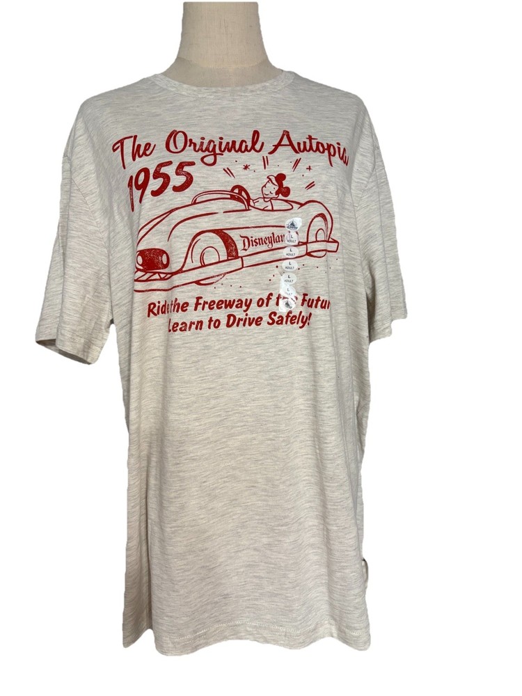 Disneyland The Original Autopia 1955 T-Shirt LARGE New 2026 Disney Cars New