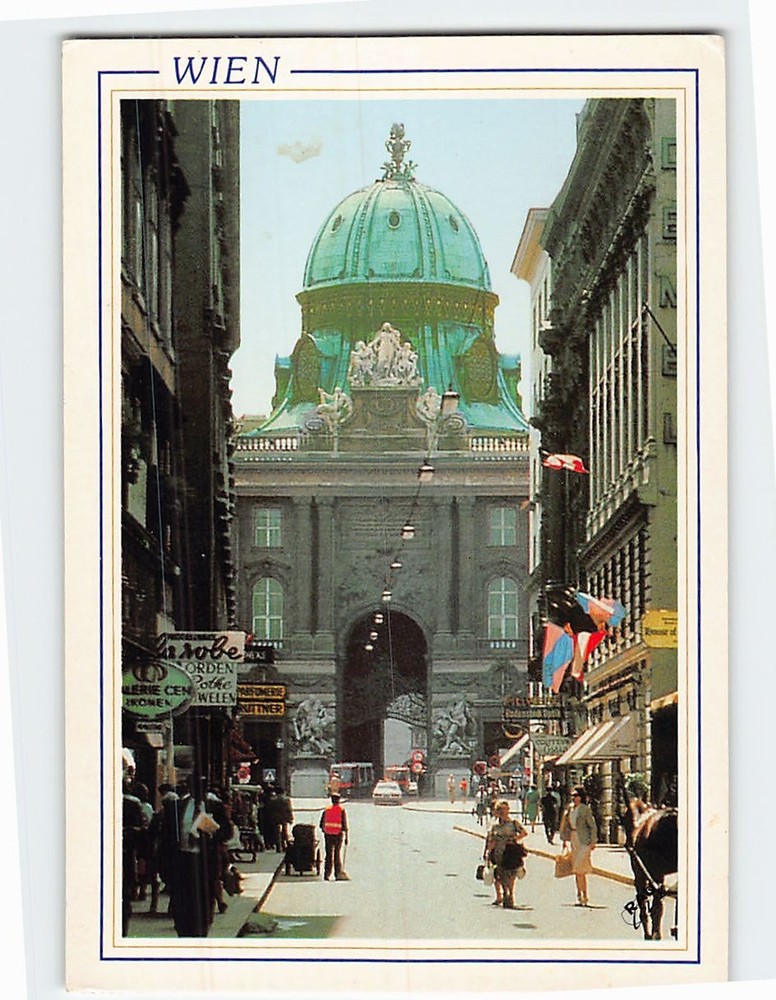 Postcard Kohlmarkt Hofburg Palace Vienna Austria