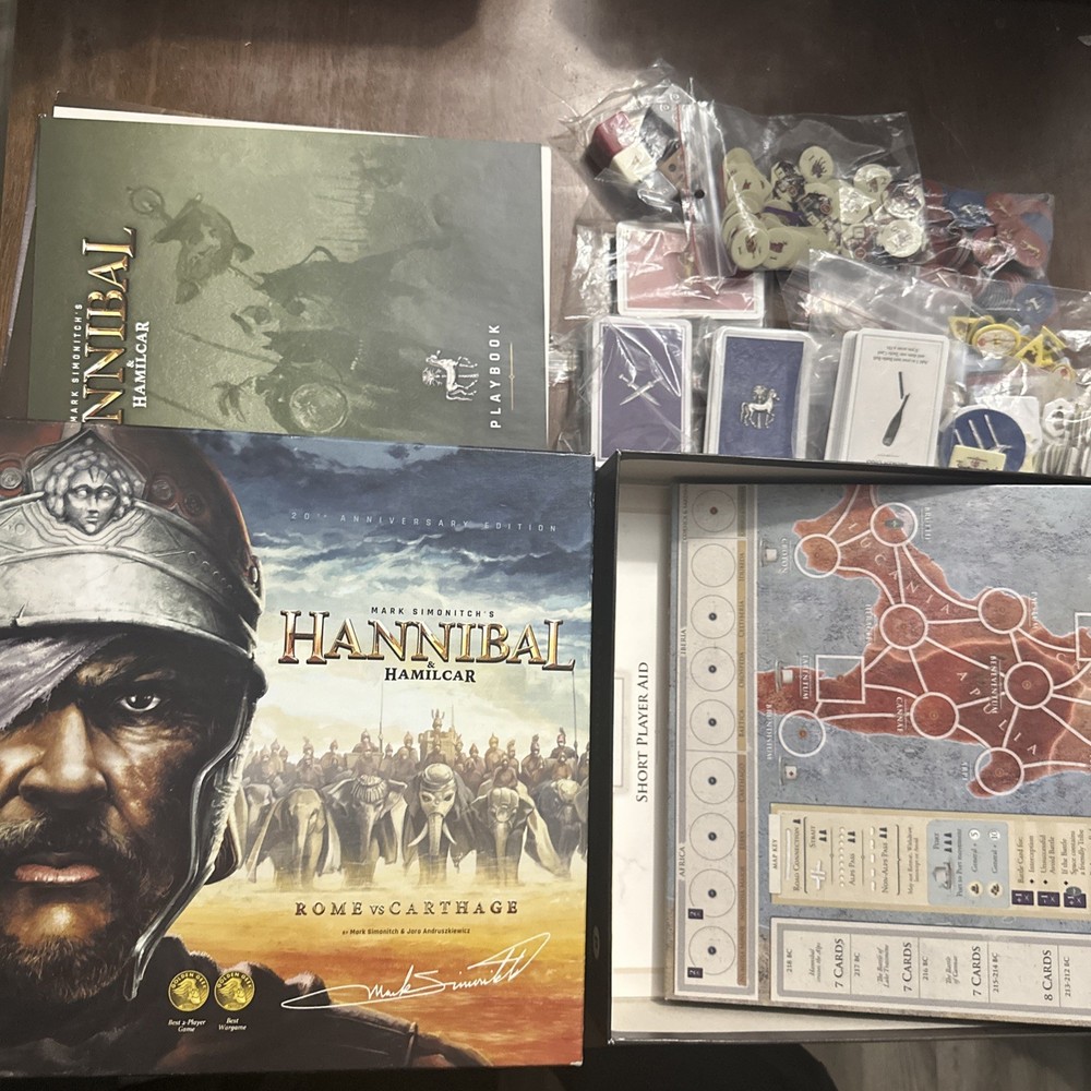 Phalanx Hannibal and Hamilcar: Rome vs. Carthage Board Game 2008 Missing Cards