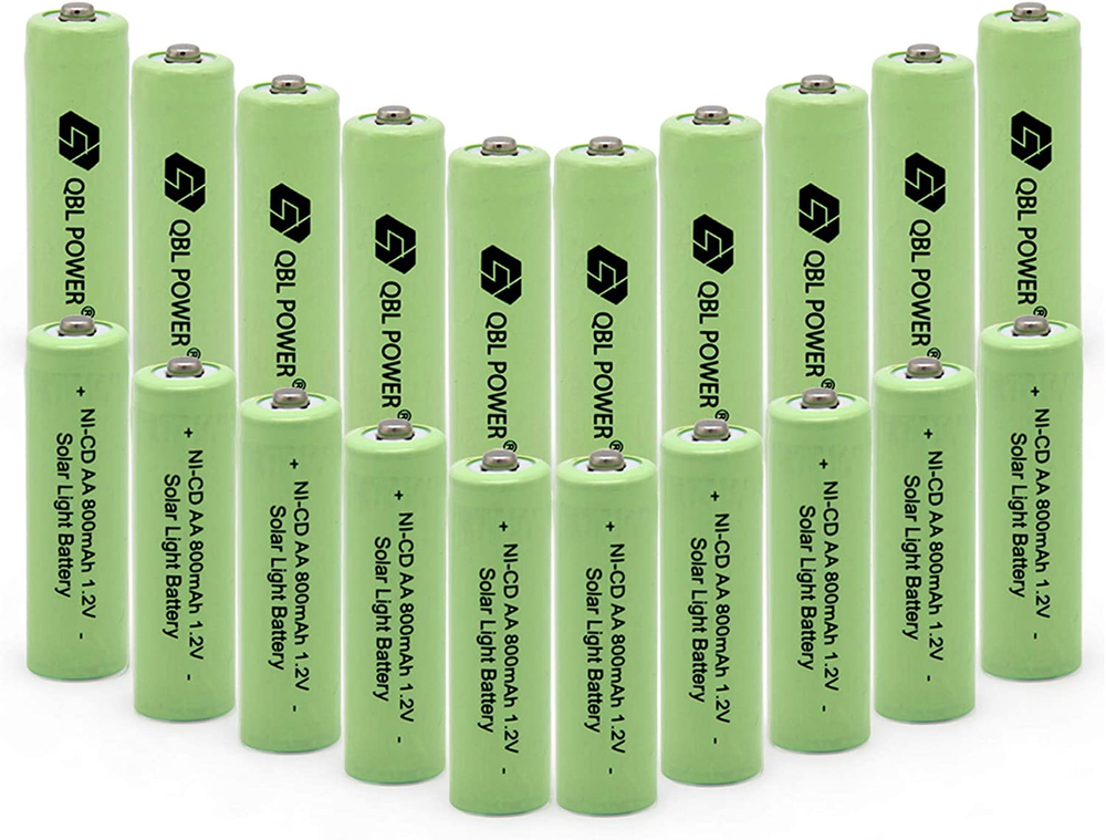 Nicd AA Double a 1.2V 800Mah Rechargeable Solar Batteries for Outdoor Lights Sol