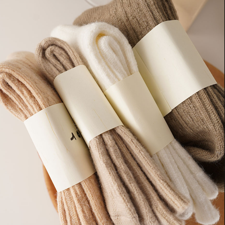 5 Pairs Wool Crew Design Knit Thick Soft Warm Fuzzy Color Girl Women Boots Socks